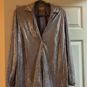Show Me Your Mumu Sparkle Button Down T Shirt Dress